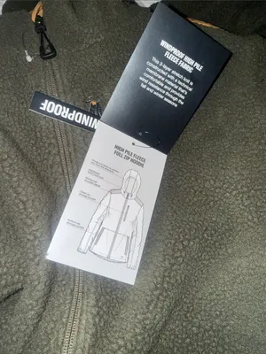 NWT Dickies Windproof High Pile Fleece Bonded Knit Jacket Moss Green Full Zip thumbnail 8