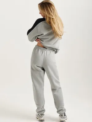Set active Midweight Sweats Staple Old School Sweatpants size Small heather grey thumbnail 2