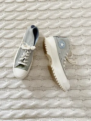 Converse Chuck Taylor All Star Lugged 2.0 platform denim sneakers in sage green thumbnail 2