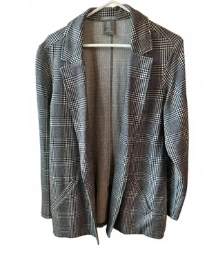 matty m Plaid Blazer Jacket Size XL Black thumbnail 2