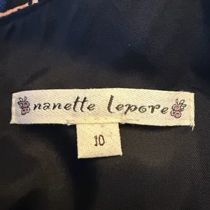 Nanette Lepore 100% Silk Mini Babydoll‎ Dress 10 Dark Floral Tiered Whimsy Fairy thumbnail 11
