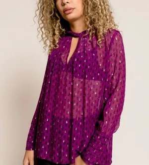 BASH Women's Cabri Twist Detail Top Sheer thumbnail 3