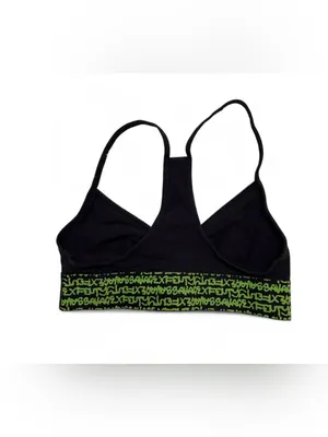 Savage X Fenty Black Bralette with Neon Green Logo Band thumbnail 9