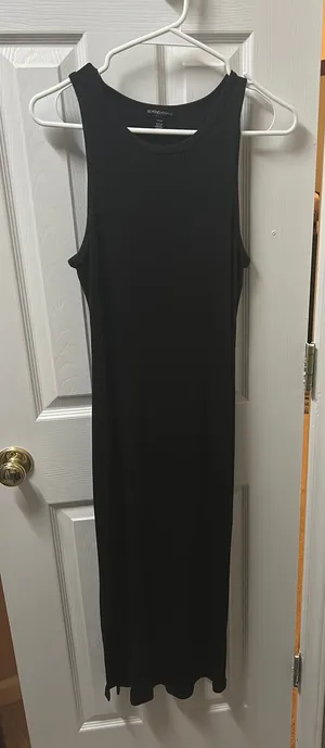 Long black casual dress thumbnail 1