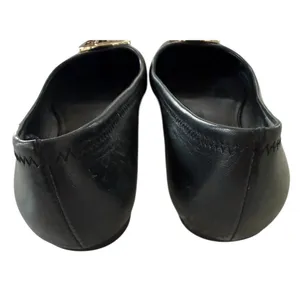 Tory Burch Black Leather Reva Logo Round-Toe Ballet Flats thumbnail 6