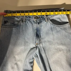 Todd Oldham Jeans 7x33 Blue Flare Leg Bell Bottom‎ Mid Rise Denim 90s Y2K Hippie thumbnail 10