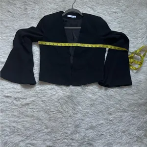 Mango Suit Black Women's Flared Sleeve Blazer Size USA XS EUR S MEX CH thumbnail 8