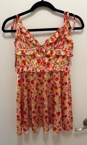 For Love and Lemons Floral Mini Dress thumbnail 1