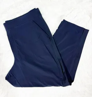 Athleta Brooklyn Ankle Pants Size 20 Plus Navy Blue Stretch Travel Pants thumbnail 1