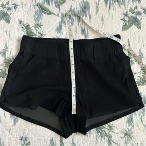 Hudson Siouxsie Dolphin Suede Leather Stretch Shorts Black S Small Lamb Nubuck thumbnail 11