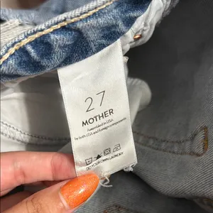 Mother Superior Tomcat Relaxed High Rise Distressed Jeans Capsule Denim Cropped thumbnail 7