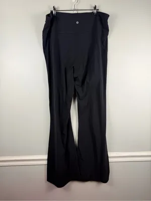 Lululemon Groove Nulu High-Rise Flared Pant Regular in black size 18 thumbnail 4