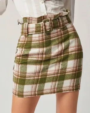 Boutique Plaid Skirt thumbnail 6
