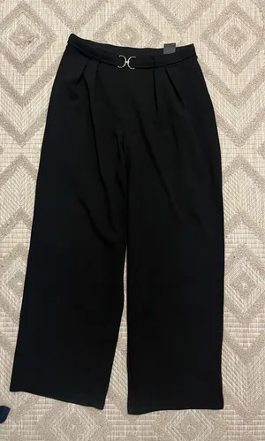 H&M Trousers Black Wide-Leg thumbnail 1