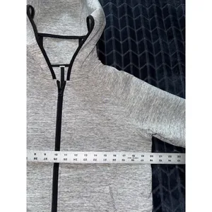 Lululemon Women's Stratum Hoodie Heathered Space Dyed Grey Full Zip Sz 6 thumbnail 7