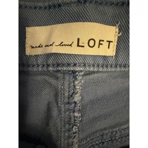 Loft Blue Utility Flare Pants High Rise Stretch Size 29 P Minimalist Coastal‎ thumbnail 6