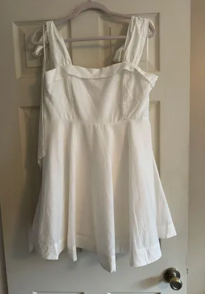 White Mini Cocktail Dress thumbnail 2