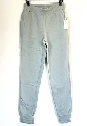 NWT Good American Good Waist Cotton Terry Joggers in Quarry - Size 2 (Medium) thumbnail 1