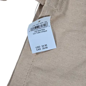 American Eagle Canvas‎ Tote Bag Follow The Music Van Surfboard Graphic Beige thumbnail 4