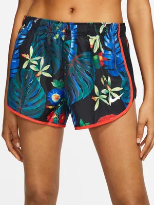 Nike Dri-FIT Tempo tropical floral parrot print running shorts workout colorful thumbnail 7