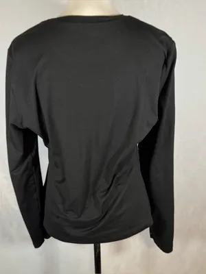 Tis the Season Fall Football Pumpkin Spice long sleeve black tshirt size XL thumbnail 4