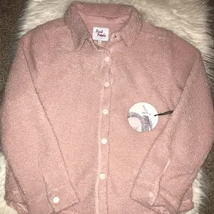 NWT Pink Petals Los Angeles light Pink sherpa coat jacket thumbnail 6