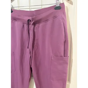 Mandala Maroon Cargo Scrubs Pants Pink Size M thumbnail 4