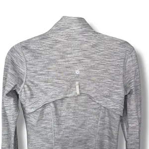 Lululemon Define Jacket‎ Size 6 White Gray Space Dye Athletic Full Zip thumbnail 5