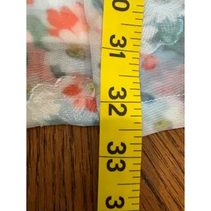 TCEC Floral Puff Sleeve Mini Dress Square Neck Babydoll Multi Color Small thumbnail 3