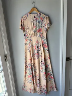 Free People Boho Floral Kimono Deevine Robe Dress thumbnail 4