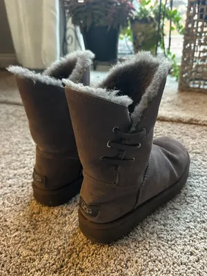 Constantine charcoal grey boots thumbnail 3