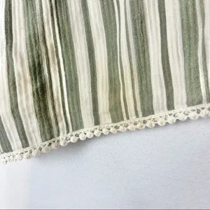 Kut from the‎ Kloth Green Stripe Cotton Shorts 4 thumbnail 4