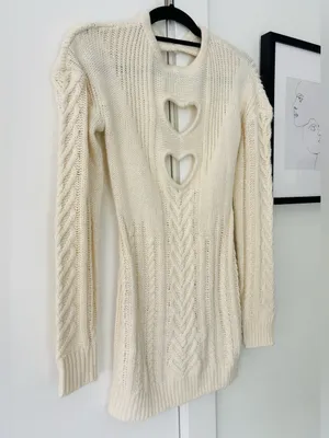 For Love & Lemons Vera Heart Cut Out Dress size Medium white/cream thumbnail 3