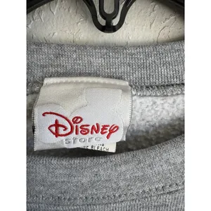 Vintage Disney Store Gray Winnie the Pooh Bear Winter Graphic Sweatshirt Women M thumbnail 3
