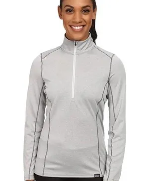 Patagonia Women's Capilene Midweight Zip-Neck baselayer long sleeve gray small thumbnail 11