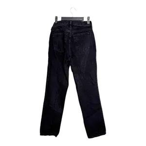 Abercrombie & Fitch Curve Love The '90s Straight Mid Rise Black Jeans 25 Short thumbnail 2