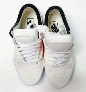Vans NEW OLD SKOOL CAP True White Sneakers Black womens 8.5 shoes thumbnail 5