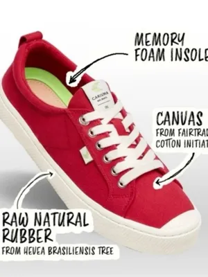 CARIUMA OCA Low Canvas Sneakers - US Women 10 / Men 8.5 - Red thumbnail 7