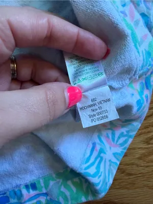 Lilly Pulitzer multicolored print half zip pullover size large thumbnail 5