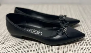 Calvin Klein black pointy ballet flats sz 8M thumbnail 8