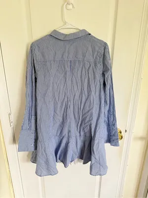 Free People All For You Striped Shirt Dress thumbnail 10