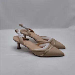 Journee Womens Heels 9.5 Taupe Slingback Kitten Heel Wedding Guest Party Pumps thumbnail 12
