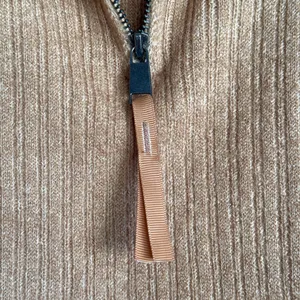 ASOS EDITION‎ Rib Knit Half Zip Oversized Turtleneck Collar Sweater Camel Size S thumbnail 5