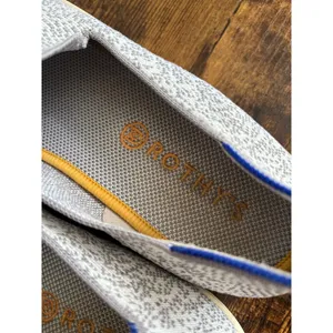 Rothy's The Sneaker 11.5 Grey White Salt and Pepper Slip On Knit Shoes thumbnail 3