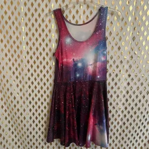 Galaxy dress skater a line size M thumbnail 3