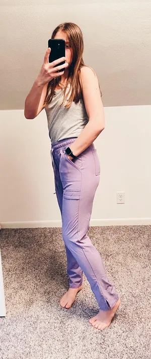 Scrub Star Purple Pants- Size XS  thumbnail 6