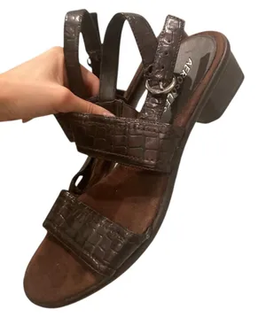 Aerosoles Vintage Y2k Fairygrunge Wooden Heeled Sandals thumbnail 1