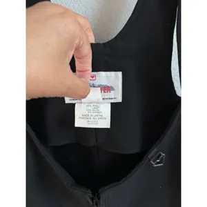 Vintage Obermeyer Skiwear Overalls Women's 6L Black Bibs Stirrups Wool‎ Blend thumbnail 7