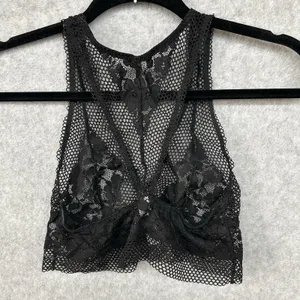 Adore Me Size M Womens Black Lace Wireless Unpadded Bralette 6K thumbnail 5