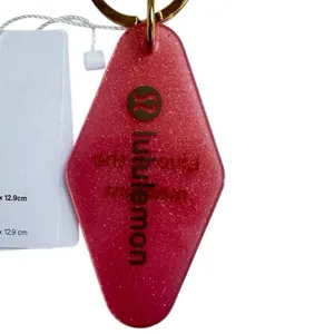 Lululemon Diamond-Shaped Hotel Keychain Dahlia Mauve / Gold thumbnail 4